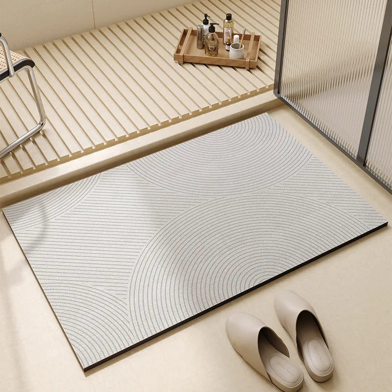 Super Absorbent Bath Mat | Quick-Dry Non-Slip Rubber Backing