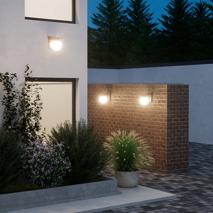 Solar Globe LED Wall Light | IP65 Waterproof, Smart Dusk-to-Dawn Sensor