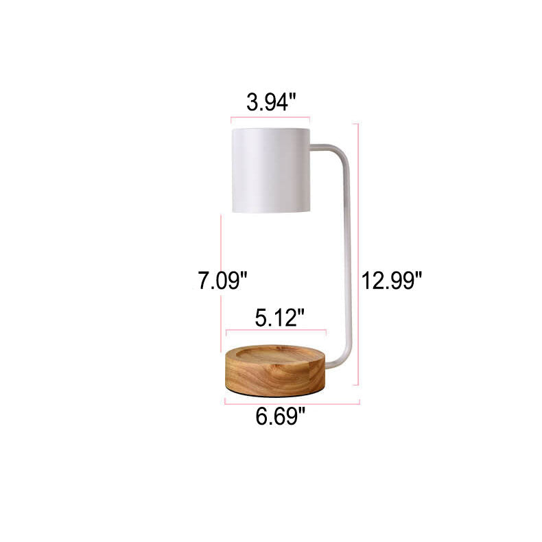 Candle Warmer Lamp | Wooden Base, Japanese Minimalist Design