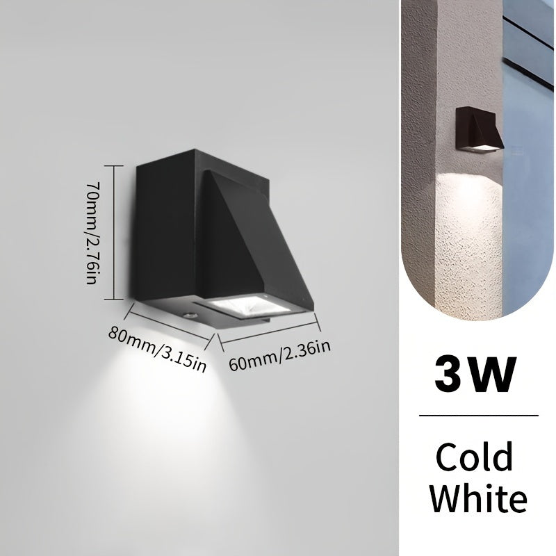 LED Outdoor Wall Light | 3W/6W Waterproof Polycarbonate Modern Design