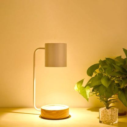 Candle Warmer Lamp | Wooden Base, Japanese Minimalist Design