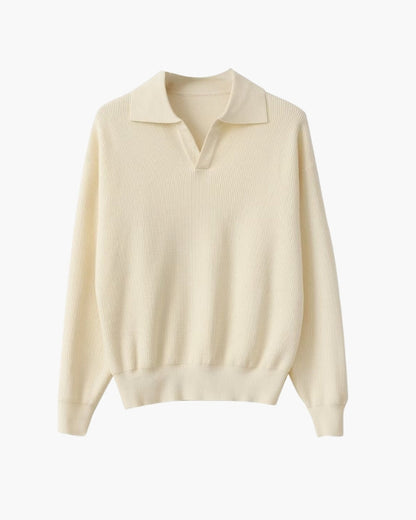 Men's Knit Polo Jumper | Textured Soft Knit, Polo Collar, Long Sleeves, Regular Fit | 4 Colours, M to 2XL