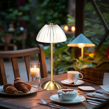 LED Table Lamp | Touch Control with Crystal Shade