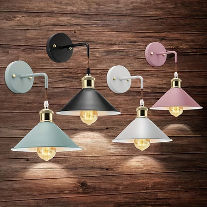 Wall Sconce Light | Industrial Metal Fixture with Oil-Rubbed Finish