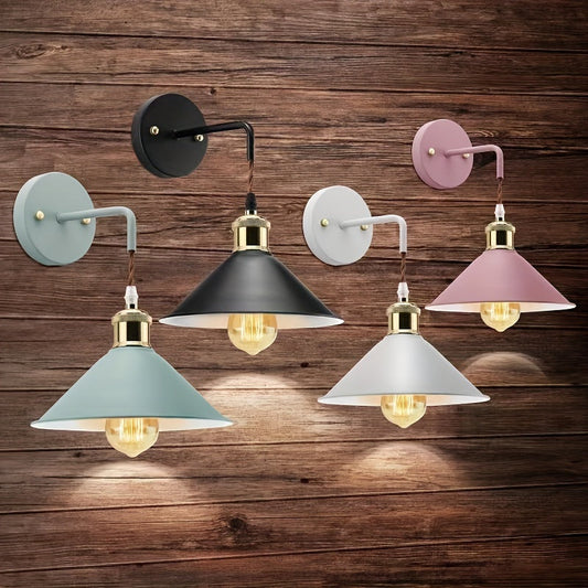 Wall Sconce Light | Industrial Metal Fixture with Oil-Rubbed Finish