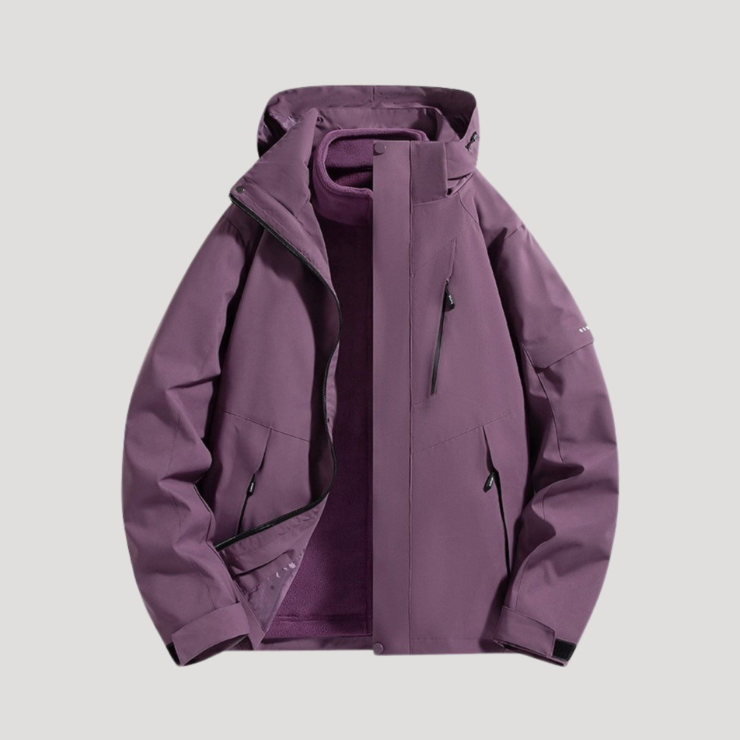 Women's Hooded Jacket | Water-Resistant Finish, Adjustable Hood, Zip Pockets, Relaxed Cut | 10 Colours, S to 5XL