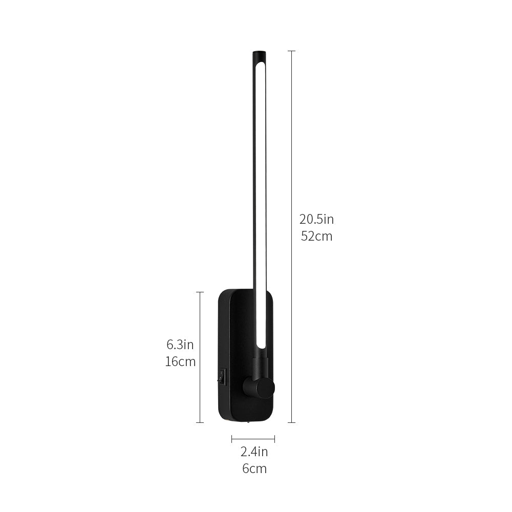 Dimensions: 20.5 in bar on a 6.3 in base, 2.4 in wide