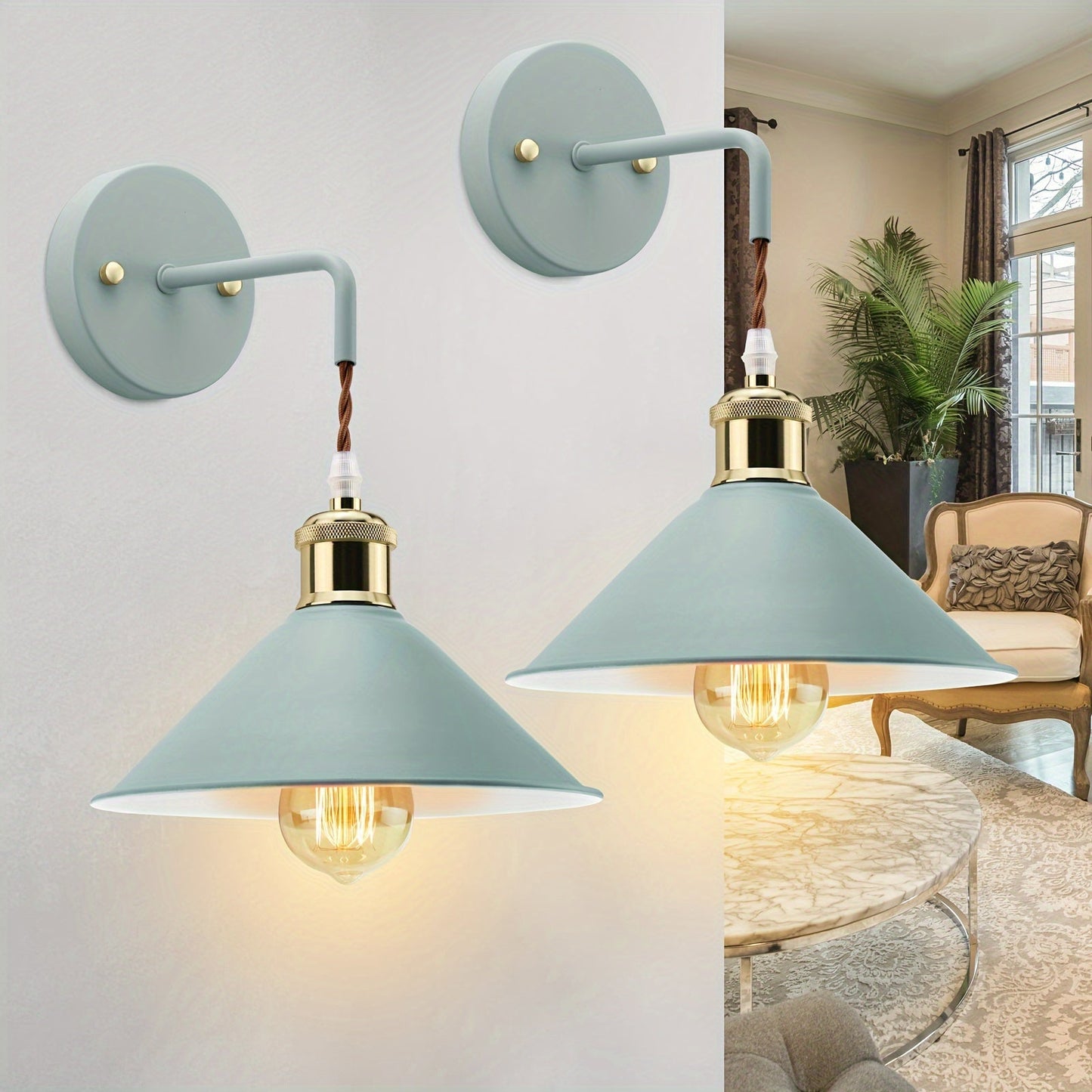 Wall Sconce Light | Industrial Metal Fixture with Oil-Rubbed Finish