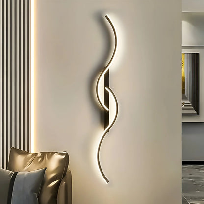 Curved Wall Light | Modern LED Fixture for Ambient Indoor Illumination