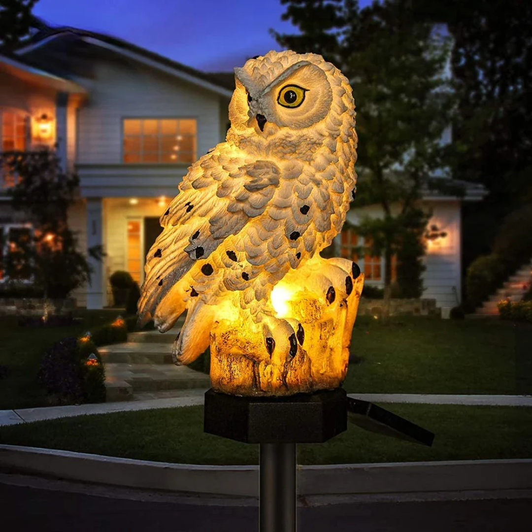 Solar Garden Light | Owl Design | IP65 Weather Resistant