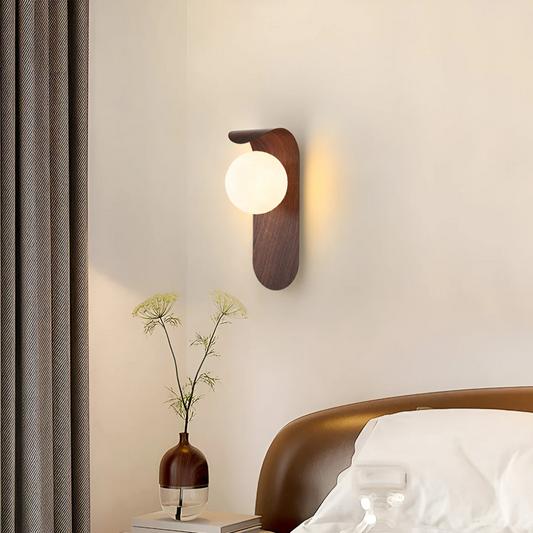 LED Wall Lamp | Minimalist Wooden Design
