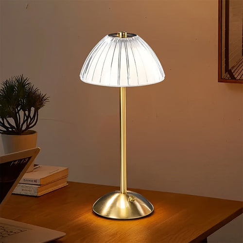 LED Table Lamp | Touch Control with Crystal Shade