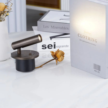 Wall Reading Light | Adjustable Cylinder Head, 3W LED, Toggle Switch | Bedside Wall Lamp in 4 Metal Finishes