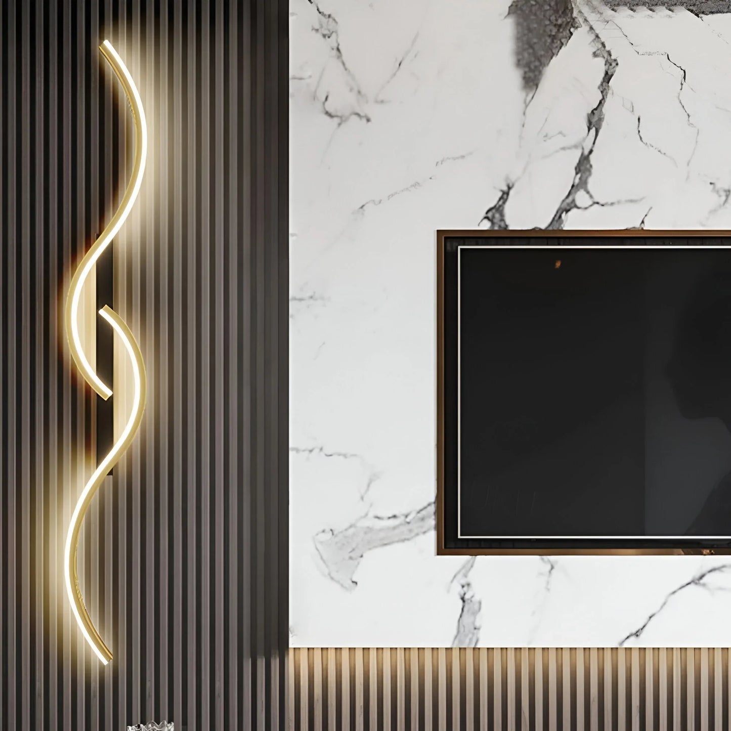 Curved Wall Light | Modern LED Fixture for Ambient Indoor Illumination