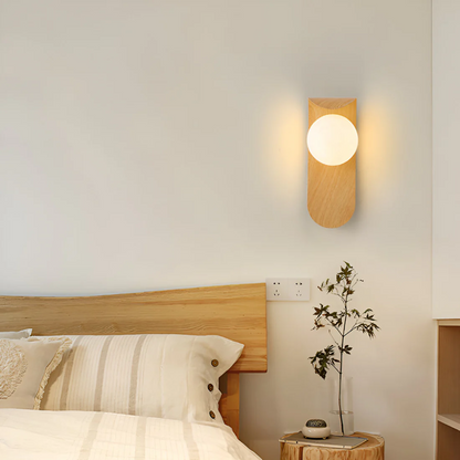 LED Wall Lamp | Minimalist Wooden Design