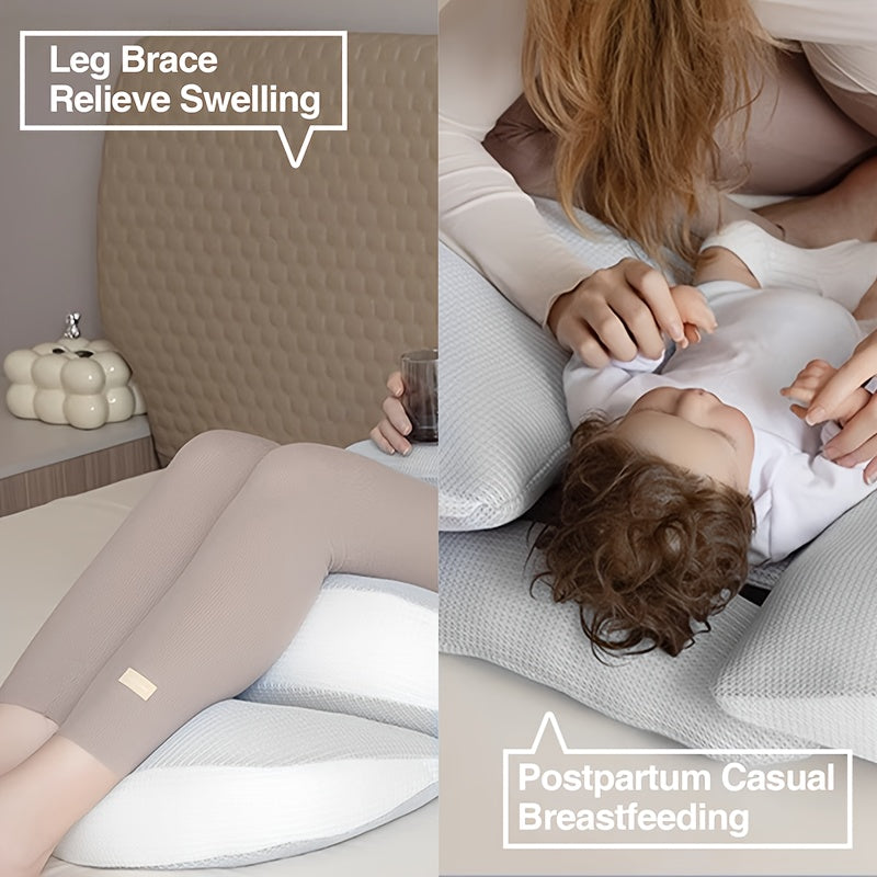 Pregnancy Pillow | Ergonomic Support for Side Sleepers | Maternity Comfort