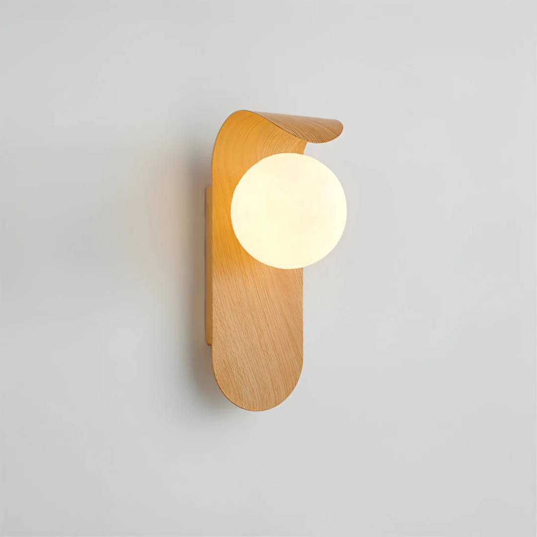 LED Wall Lamp | Minimalist Wooden Design