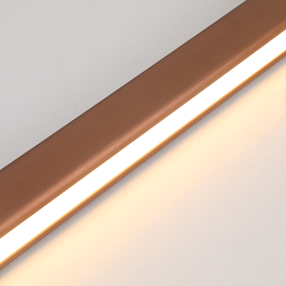 Linear LED Pendant Light | Black or Brown Metal and Acrylic Bar, 31.5 to 59 in | Adjustable Hanging, Dining Room