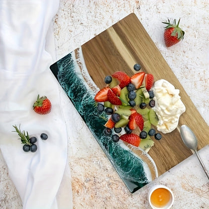 Cutting Board | Ocean Resin Inlay with Acacia Wood