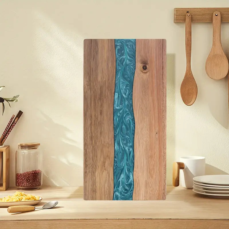 Resin River Cutting Board | Durable Acacia Wood Charcuterie Board