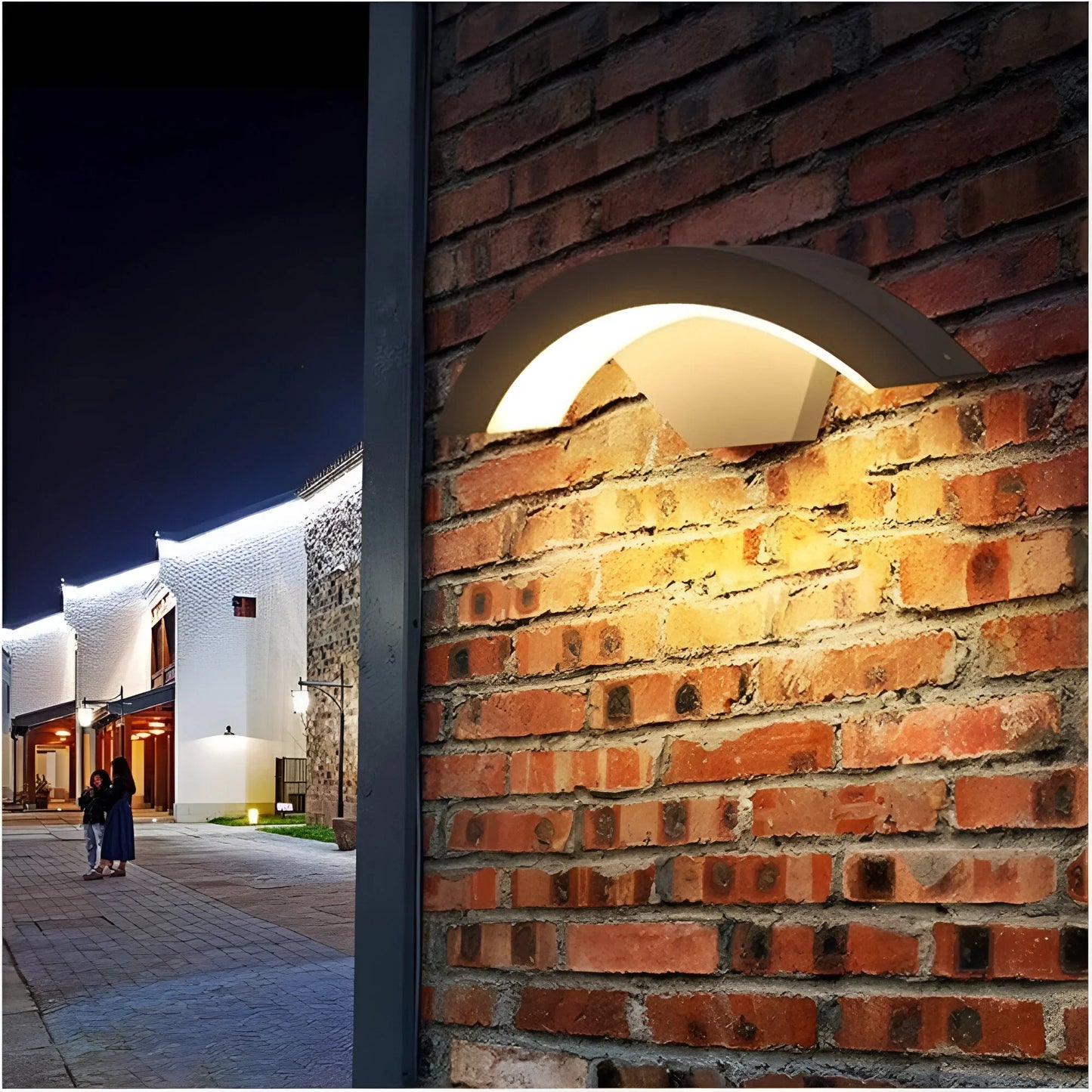 Motion Sensor Outdoor Wall Light | Durable Metal & Acrylic Construction