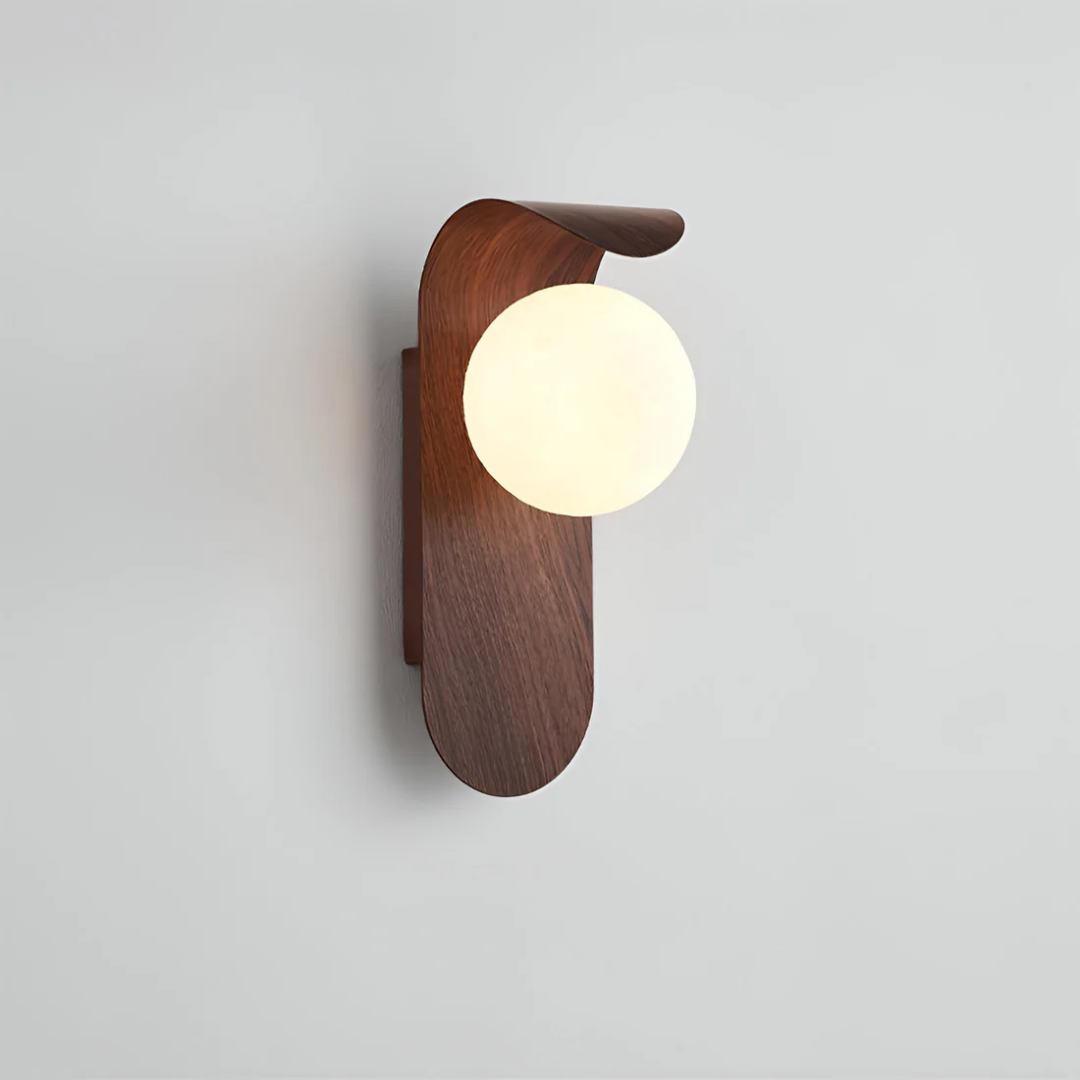 LED Wall Lamp | Minimalist Wooden Design