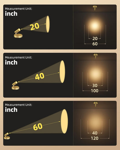 Wireless Accent Spotlight | Rechargeable RGB LED Art Light, 5500mAh | Remote & Touch, Magnetic Mount, 1, 2 or 4