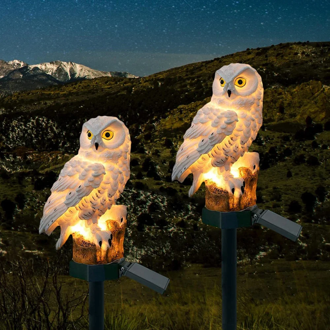 Solar Garden Light | Owl Design | IP65 Weather Resistant