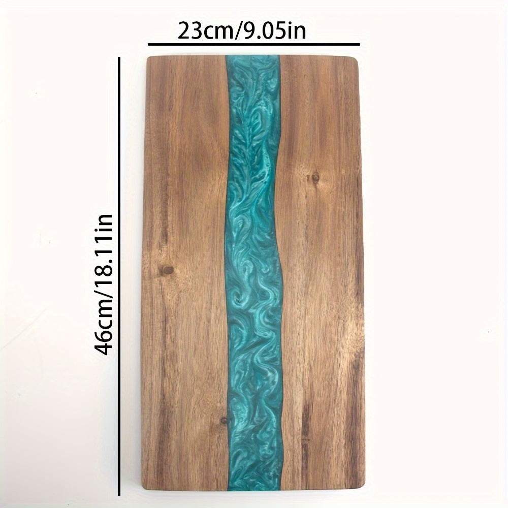 Resin River Cutting Board | Durable Acacia Wood Charcuterie Board