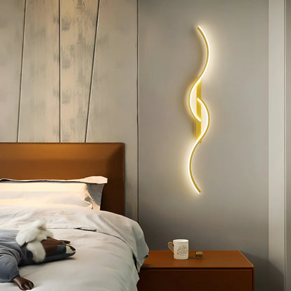 Curved Wall Light | Modern LED Fixture for Ambient Indoor Illumination