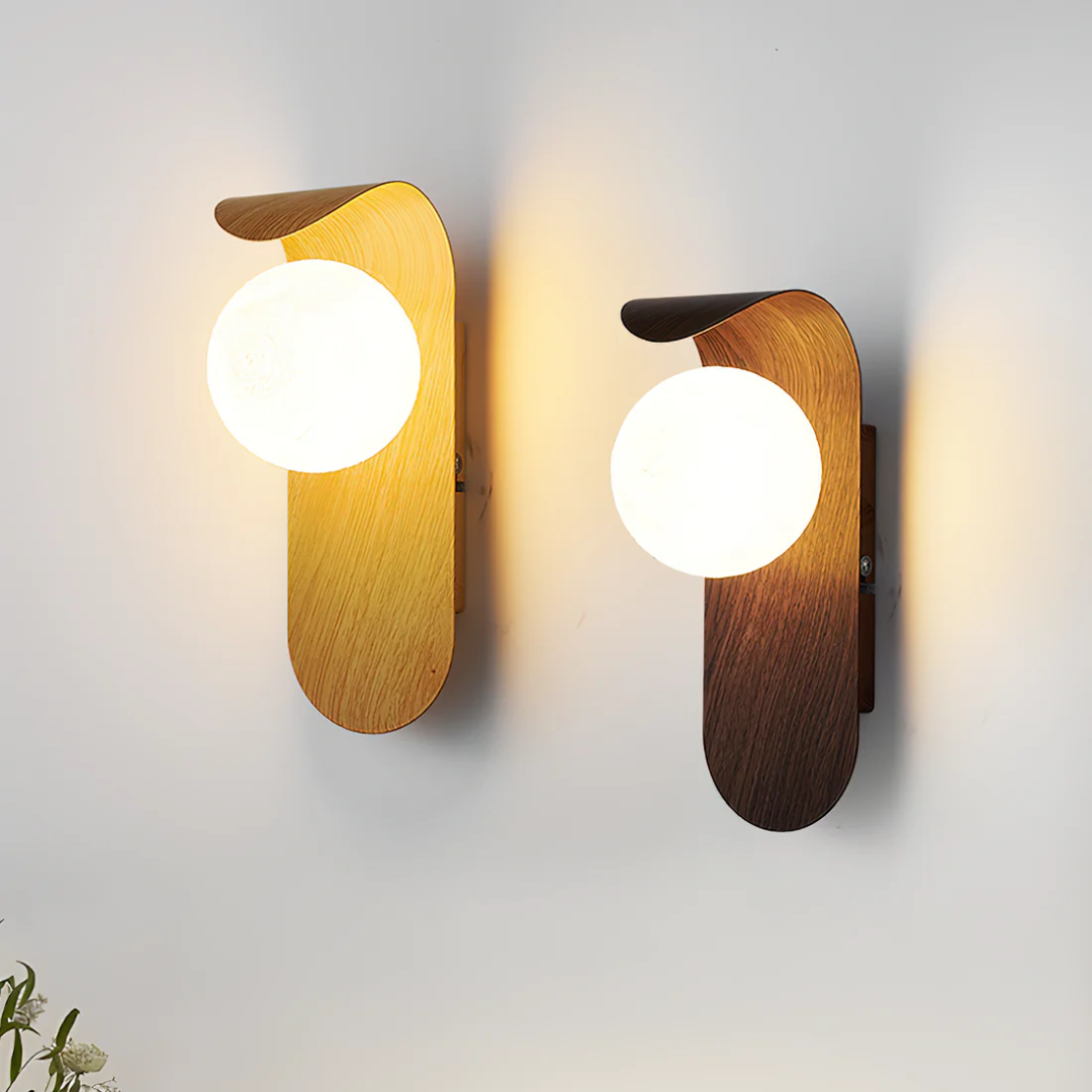 LED Wall Lamp | Minimalist Wooden Design