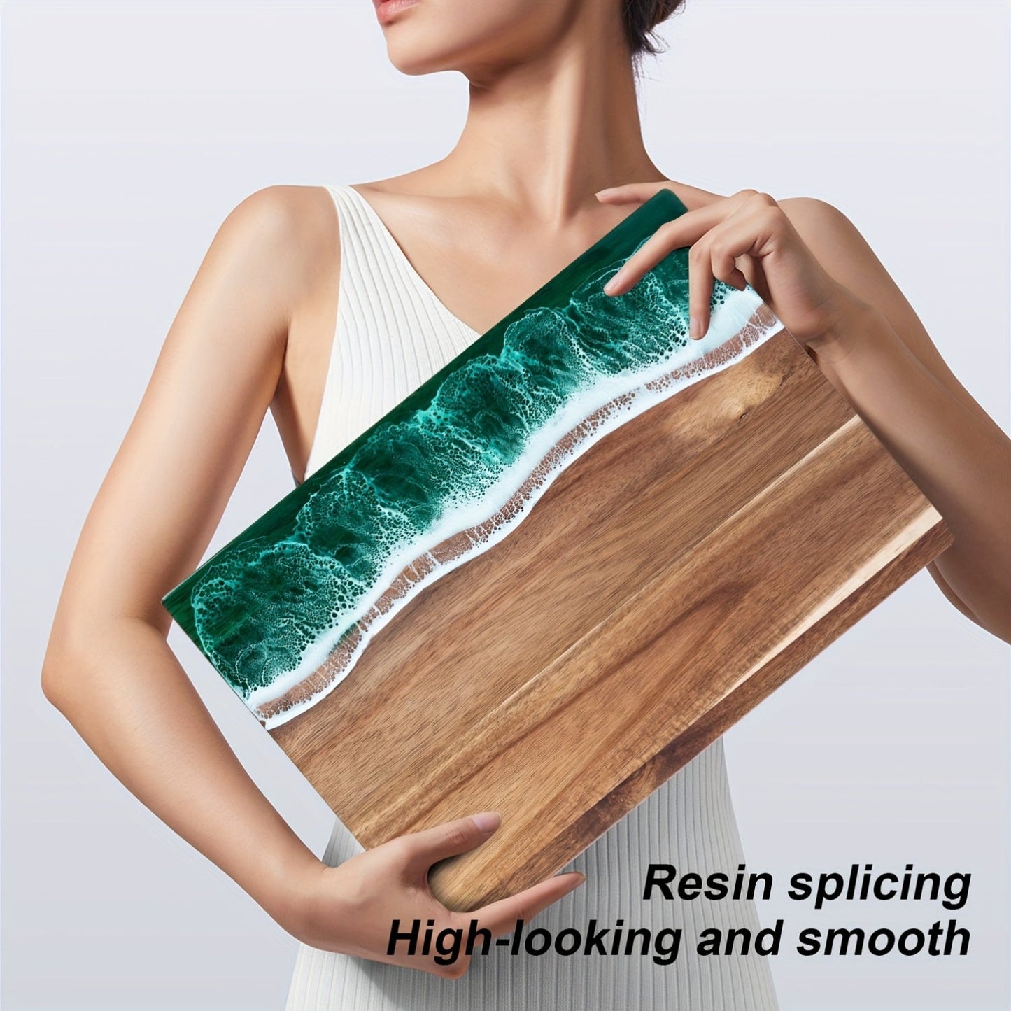 Cutting Board | Ocean Resin Inlay with Acacia Wood