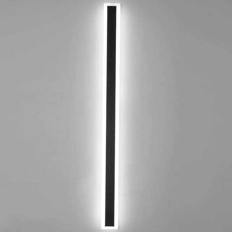 Linear Outdoor Wall Light | IP65 Waterproof LED Bar in Metal and Acrylic | 11.8 to 59 in Hardwired Sconce