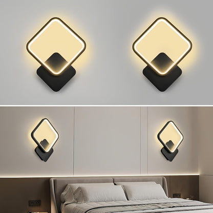 LED Wall Lamp | Modern Square Design with Metal Frame