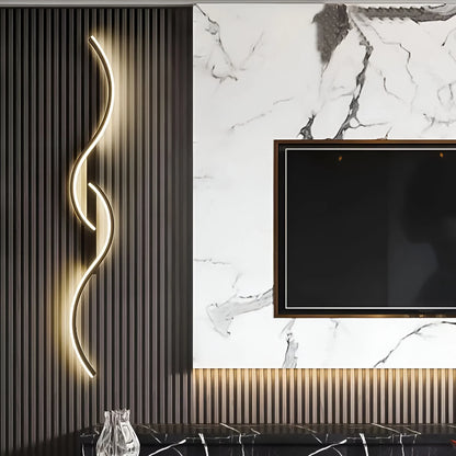 Curved Wall Light | Modern LED Fixture for Ambient Indoor Illumination