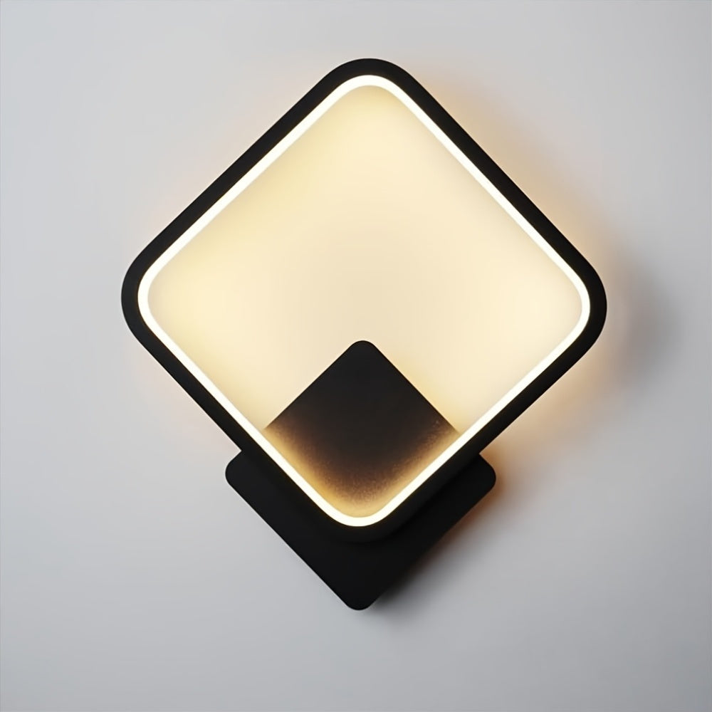 LED Wall Lamp | Modern Square Design with Metal Frame