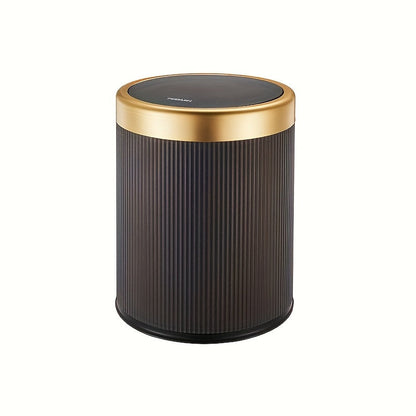 Oval Trash Can | Press-Top Lid with Odor-Sealing Inner Bucket
