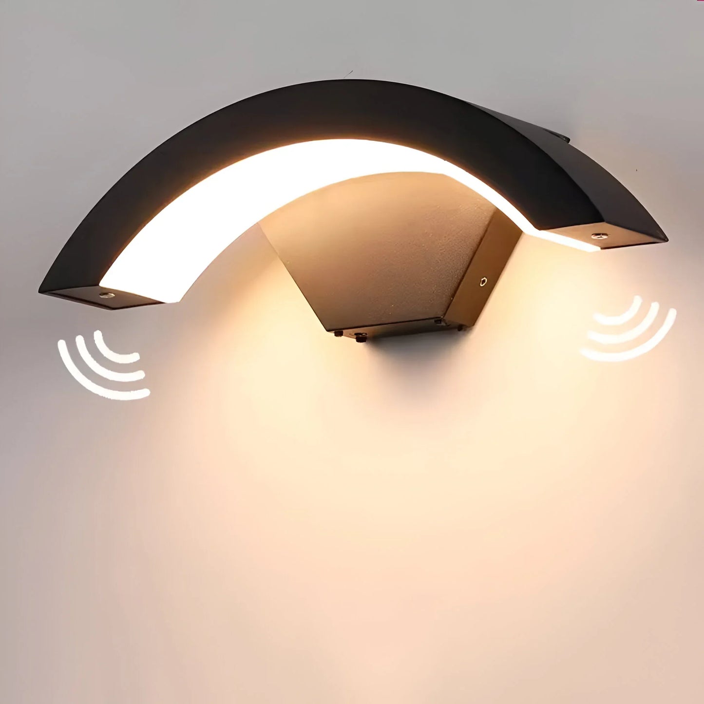Motion Sensor Outdoor Wall Light | Durable Metal & Acrylic Construction
