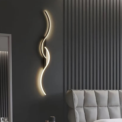 Curved Wall Light | Modern LED Fixture for Ambient Indoor Illumination