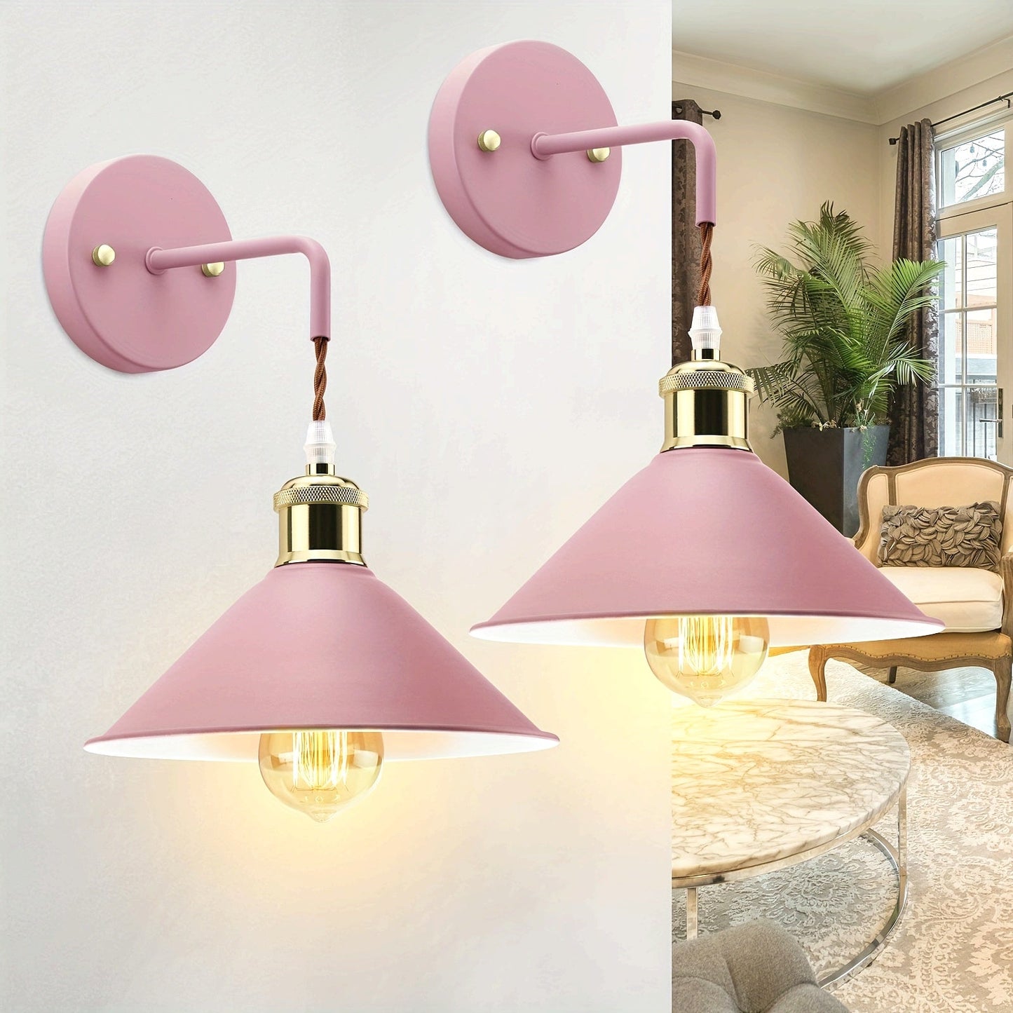 Wall Sconce Light | Industrial Metal Fixture with Oil-Rubbed Finish