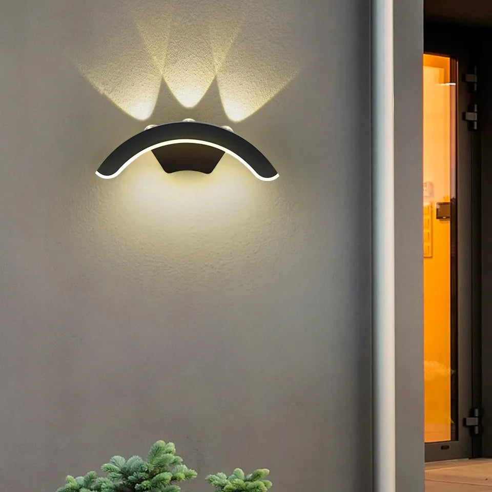 Outdoor Wall Light | IP66 Waterproof Black ABS Lantern for Gardens and Patios