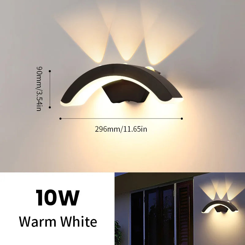 Outdoor Wall Light | IP66 Waterproof Black ABS Lantern for Gardens and Patios
