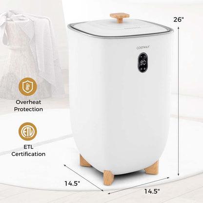 Towel Warmer Bucket | 40L, Holds 4 Large Towels | 2 Heat Levels, 20 to 90 Minute Timer, Fragrance Disc Holders
