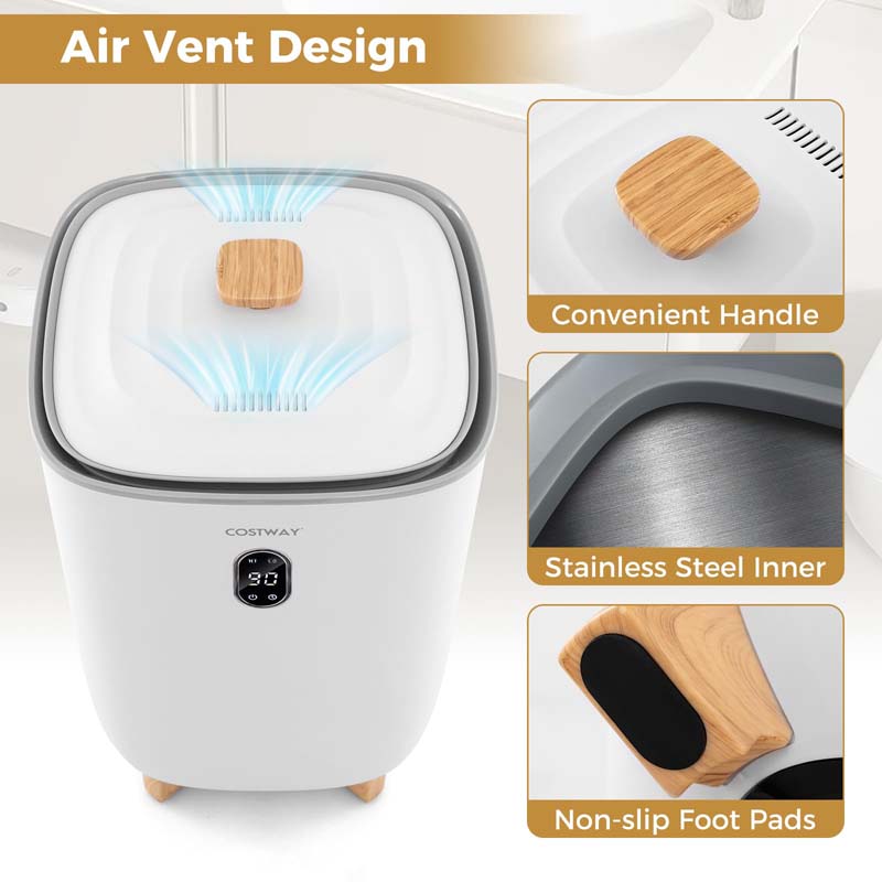 Towel Warmer Bucket | 40L, Holds 4 Large Towels | 2 Heat Levels, 20 to 90 Minute Timer, Fragrance Disc Holders