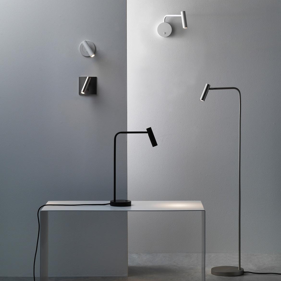 Wall Reading Light | Adjustable Cylinder Head, 3W LED, Toggle Switch | Bedside Wall Lamp in 4 Metal Finishes