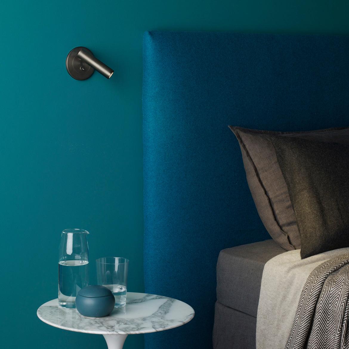Wall Reading Light | Adjustable Cylinder Head, 3W LED, Toggle Switch | Bedside Wall Lamp in 4 Metal Finishes