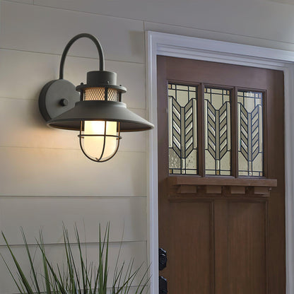 Outdoor Wall Lamp | Industrial Metal Fixture with IP44 Waterproof Rating