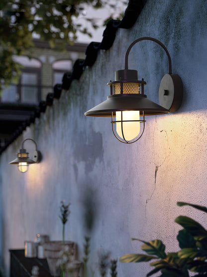 Outdoor Wall Lamp | Industrial Metal Fixture with IP44 Waterproof Rating