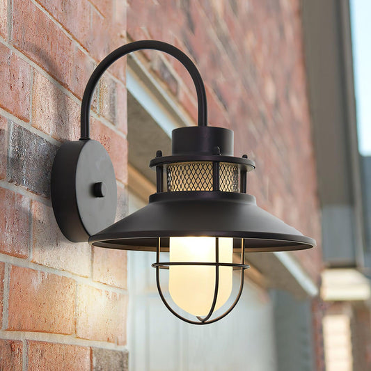 Outdoor Wall Lamp | Industrial Metal Fixture with IP44 Waterproof Rating