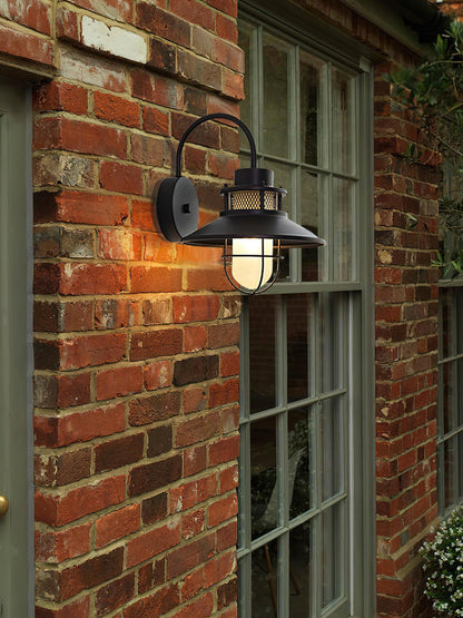 Outdoor Wall Lamp | Industrial Metal Fixture with IP44 Waterproof Rating